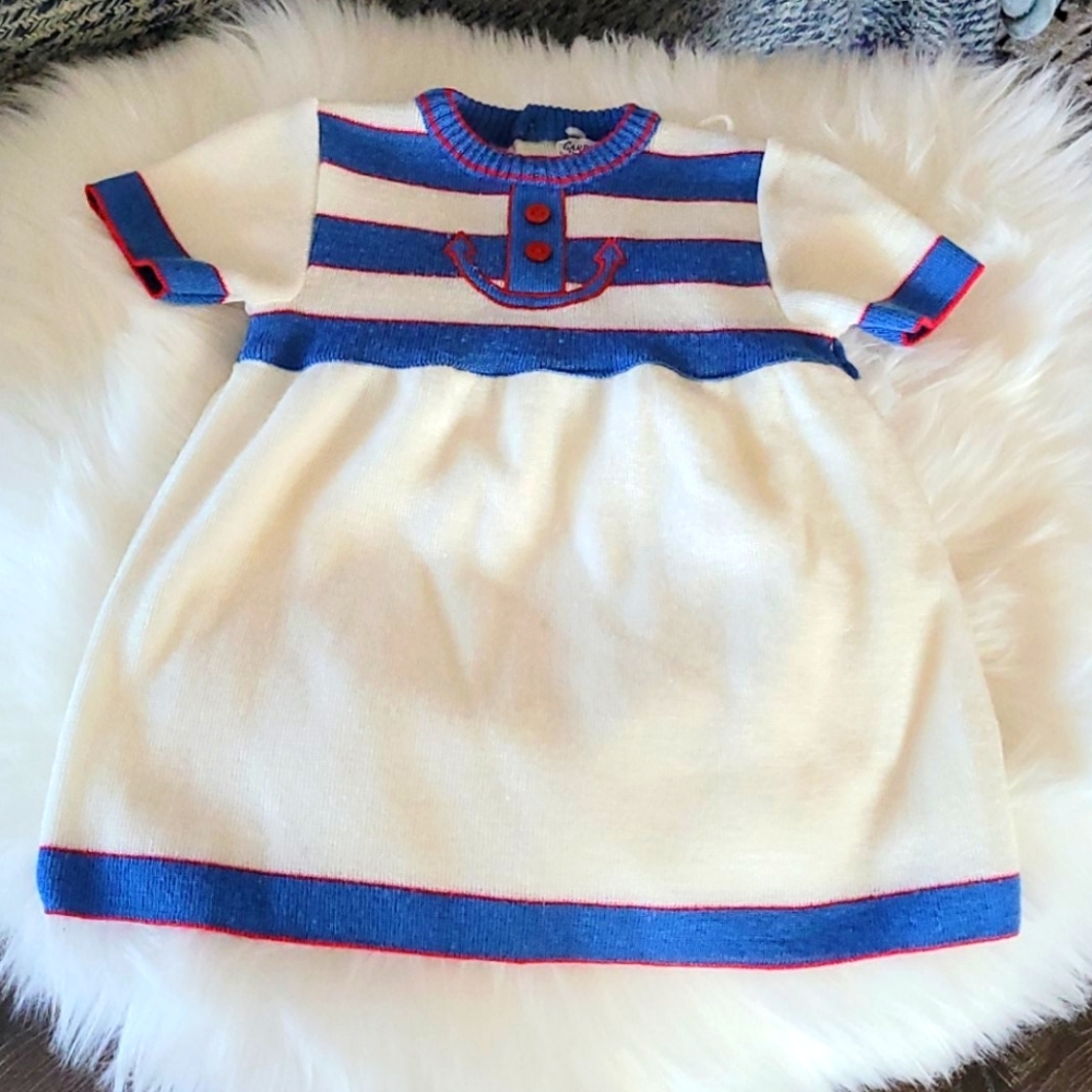 Carriage Boutiques Vintage sailor dress 3-6 mon